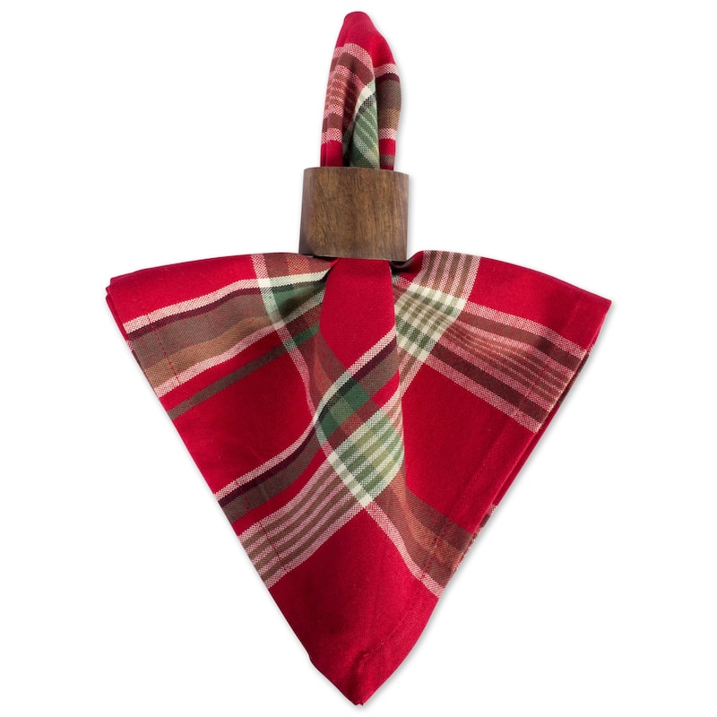 Design Imports Campfire Plaid Napkin Set (Set of 6)