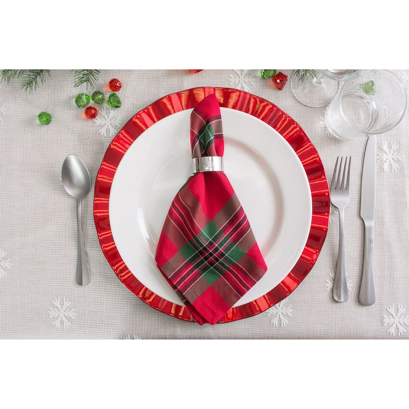 Design Imports Campfire Plaid Napkin Set (Set of 6)