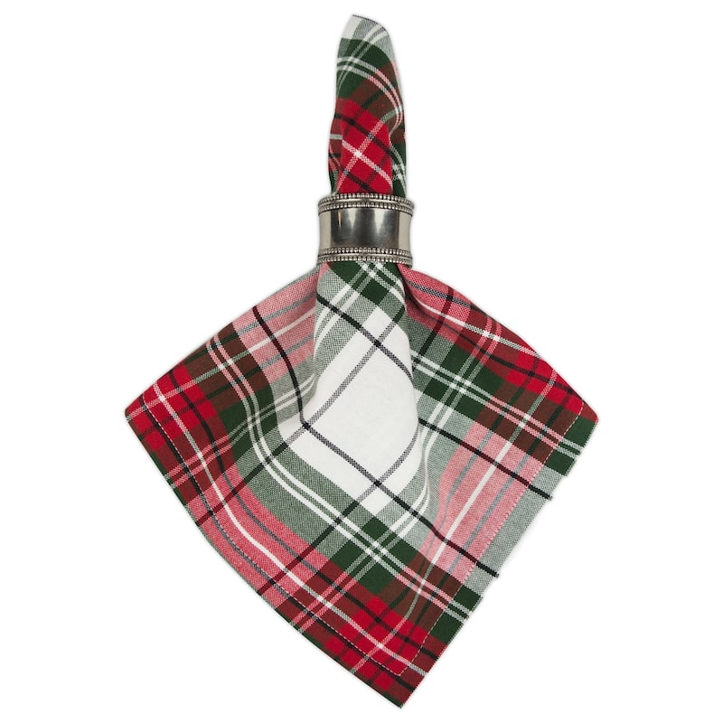 Design Imports Campfire Plaid Napkin Set (Set of 6)