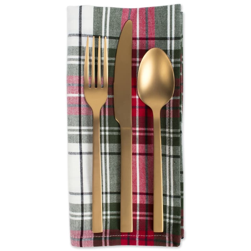 Design Imports Campfire Plaid Napkin Set (Set of 6)