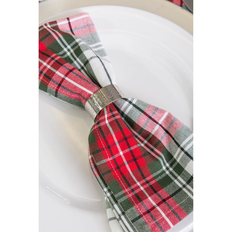 Design Imports Campfire Plaid Napkin Set (Set of 6)