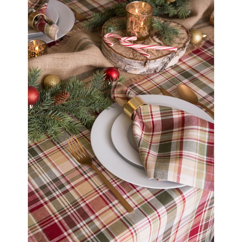 Design Imports Campfire Plaid Napkin Set (Set of 6)