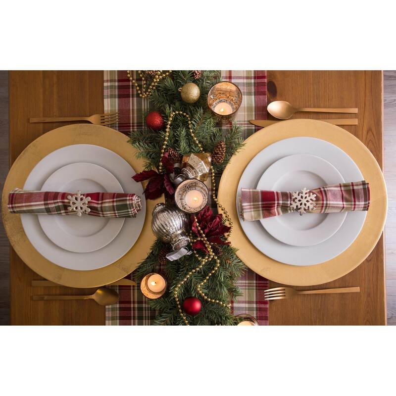 Design Imports Campfire Plaid Napkin Set (Set of 6)