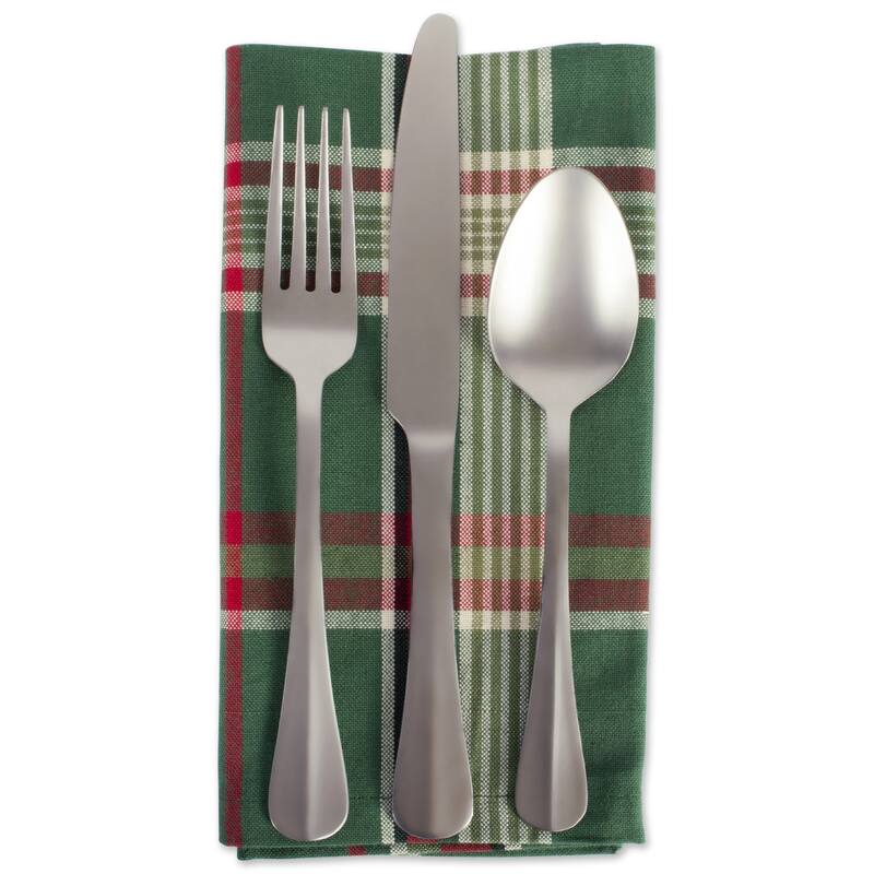 Design Imports Campfire Plaid Napkin Set (Set of 6)