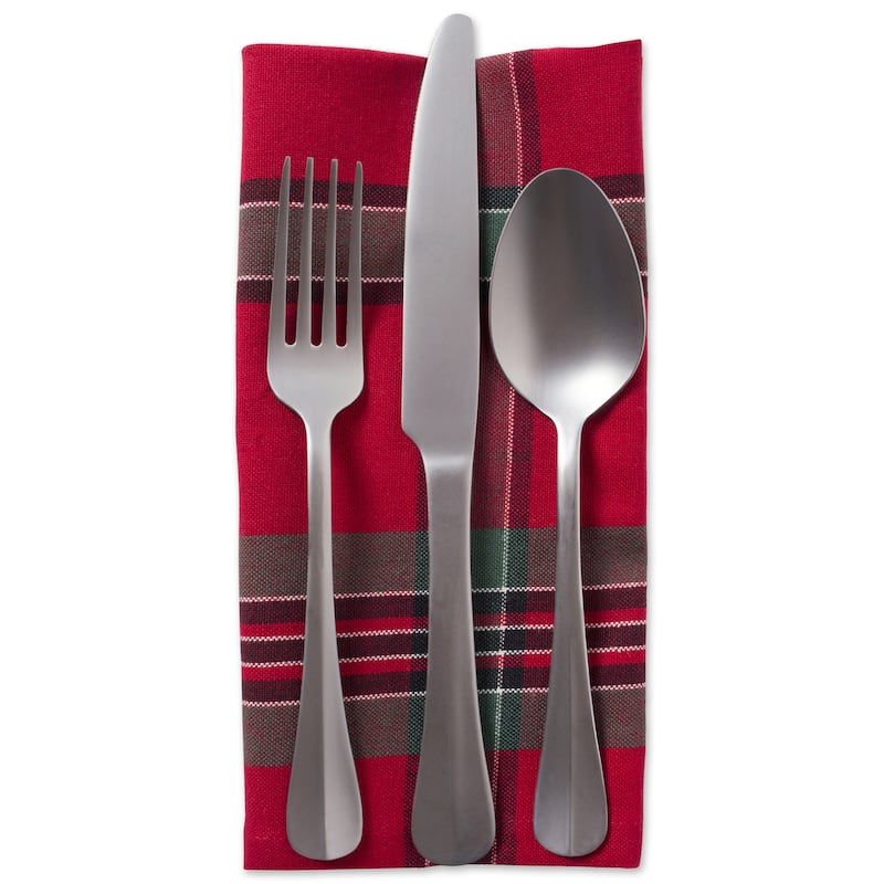Design Imports Campfire Plaid Napkin Set (Set of 6)