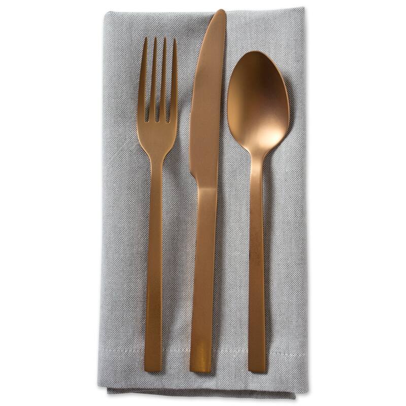 Design Imports Solid Blue Chambray Napkin Set (Set of 6)