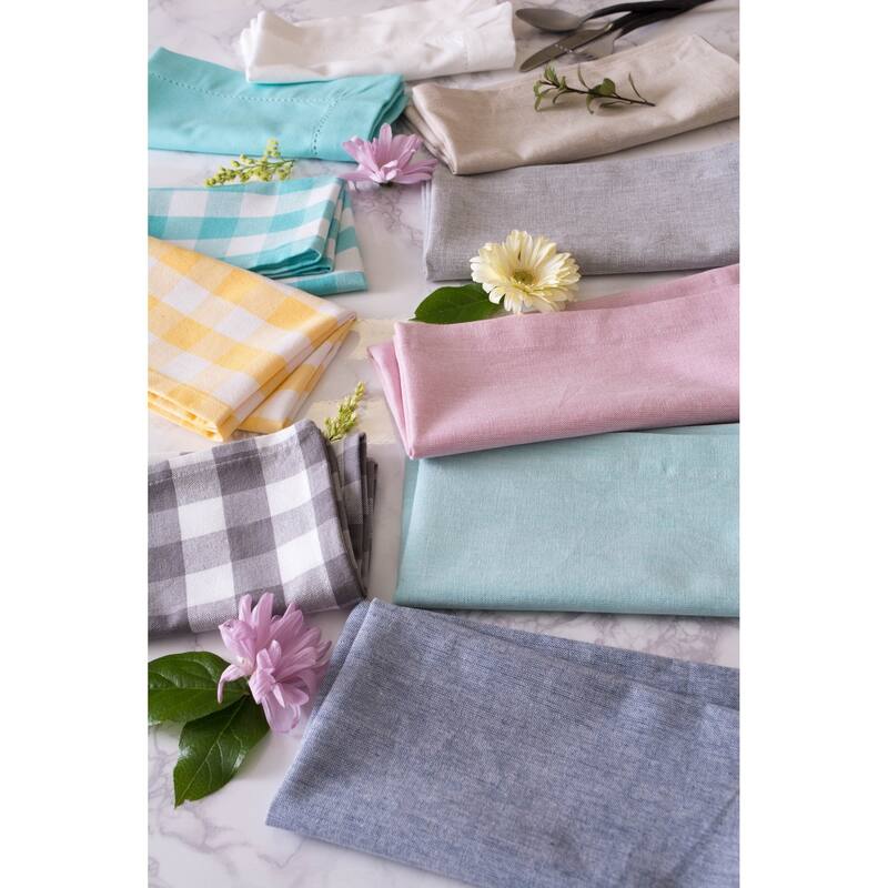 Design Imports Solid Blue Chambray Napkin Set (Set of 6)