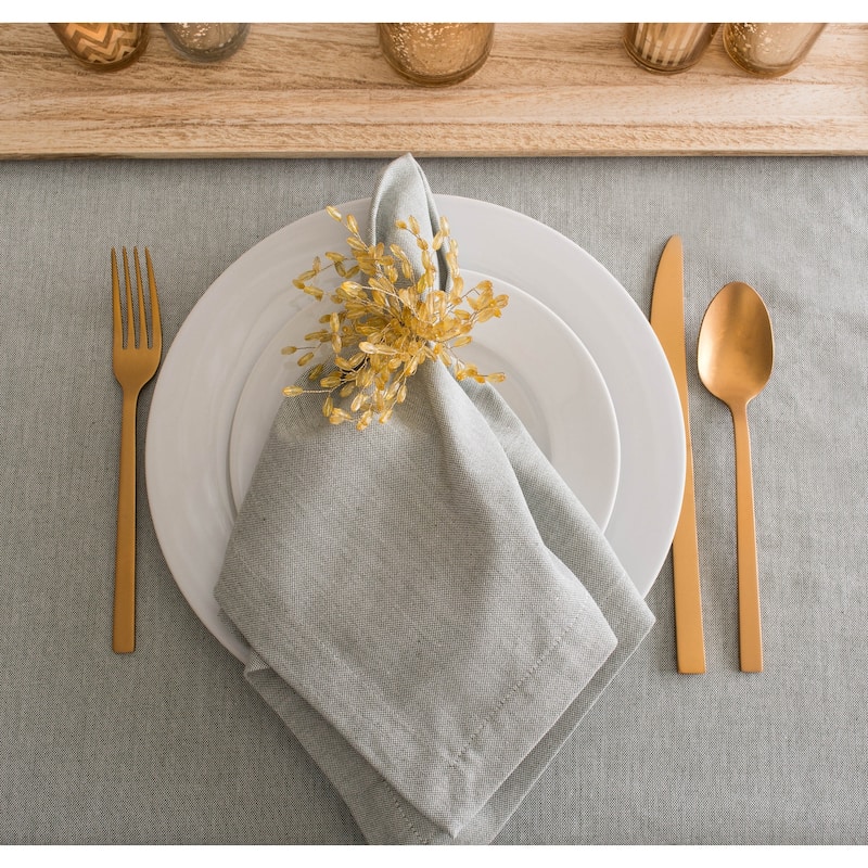 Design Imports Solid Blue Chambray Napkin Set (Set of 6)