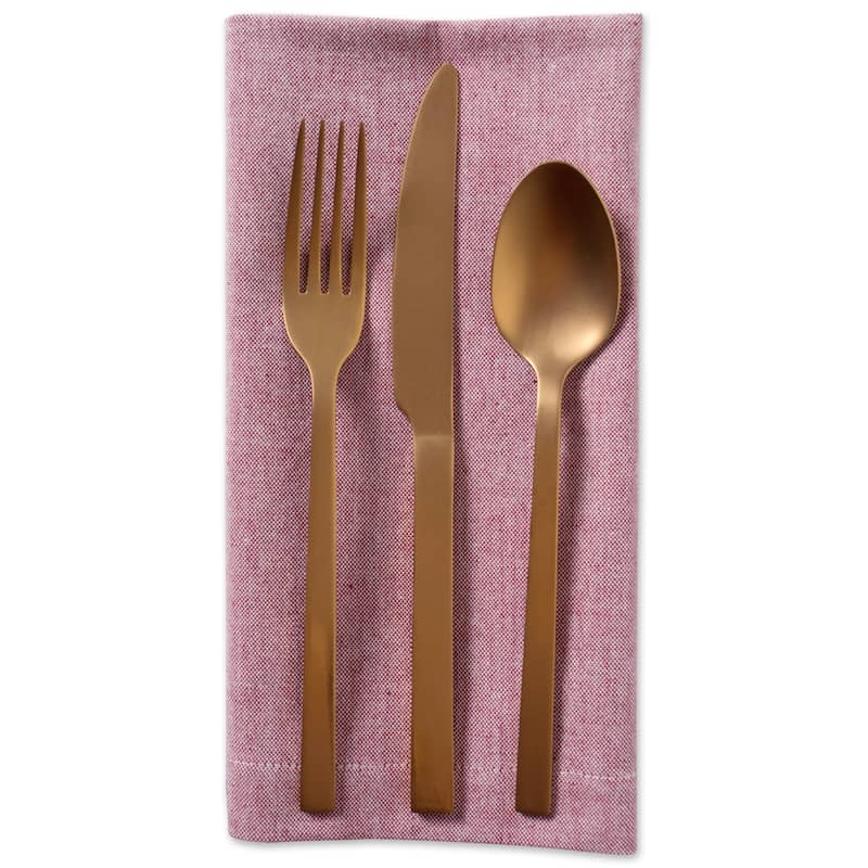 Design Imports Solid Blue Chambray Napkin Set (Set of 6)