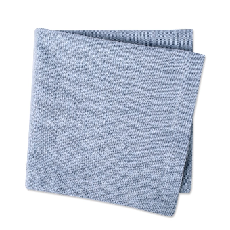 Design Imports Solid Blue Chambray Napkin Set (Set of 6)