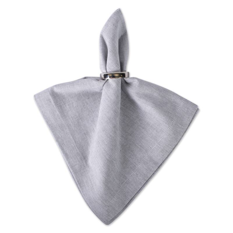 Design Imports Solid Blue Chambray Napkin Set (Set of 6)