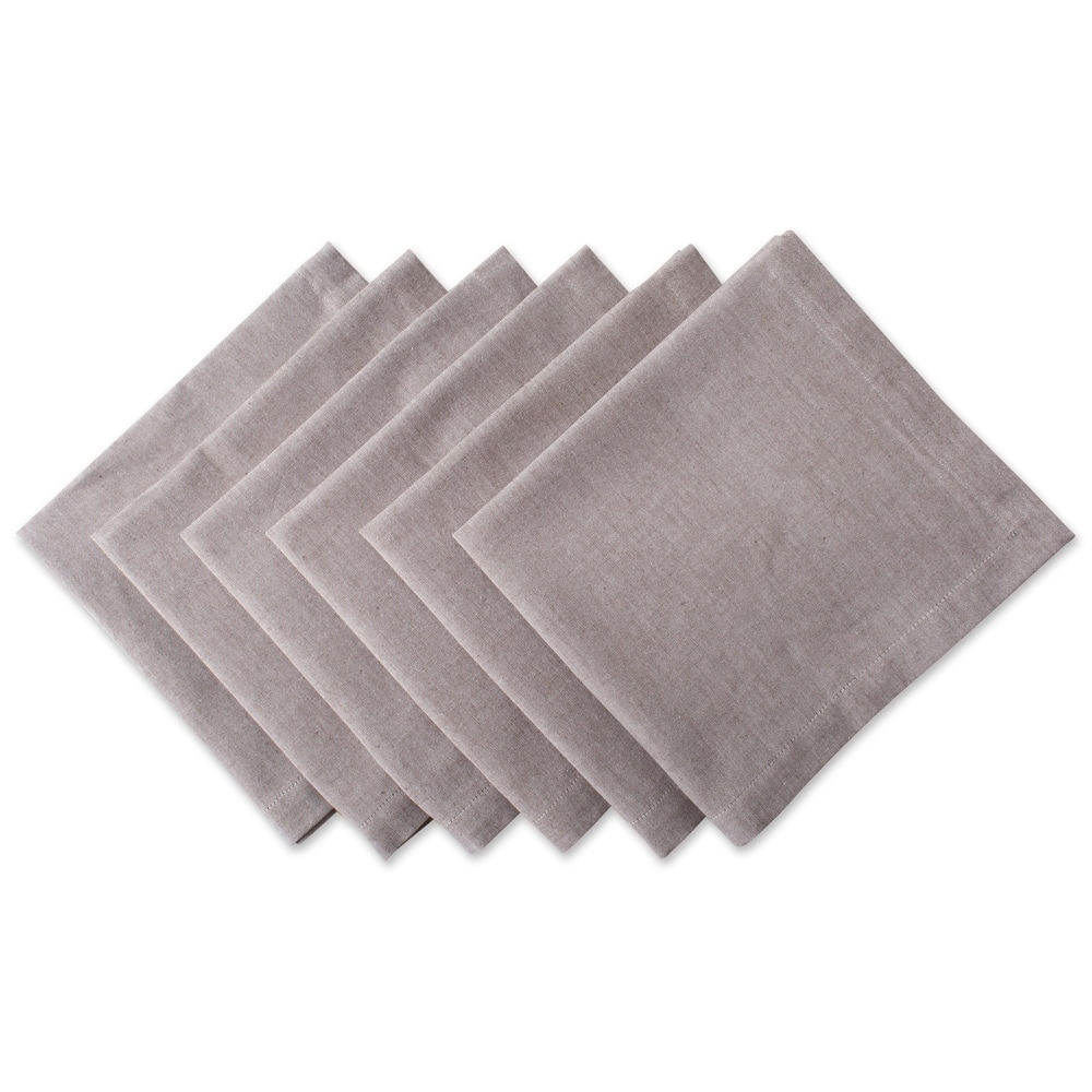 Design Imports Solid Blue Chambray Napkin Set (Set of 6)