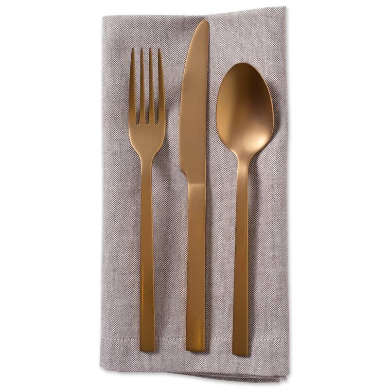 Design Imports Solid Blue Chambray Napkin Set (Set of 6)