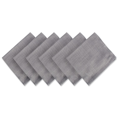 Design Imports Variegated Gray Napkin Set (Set of 6)