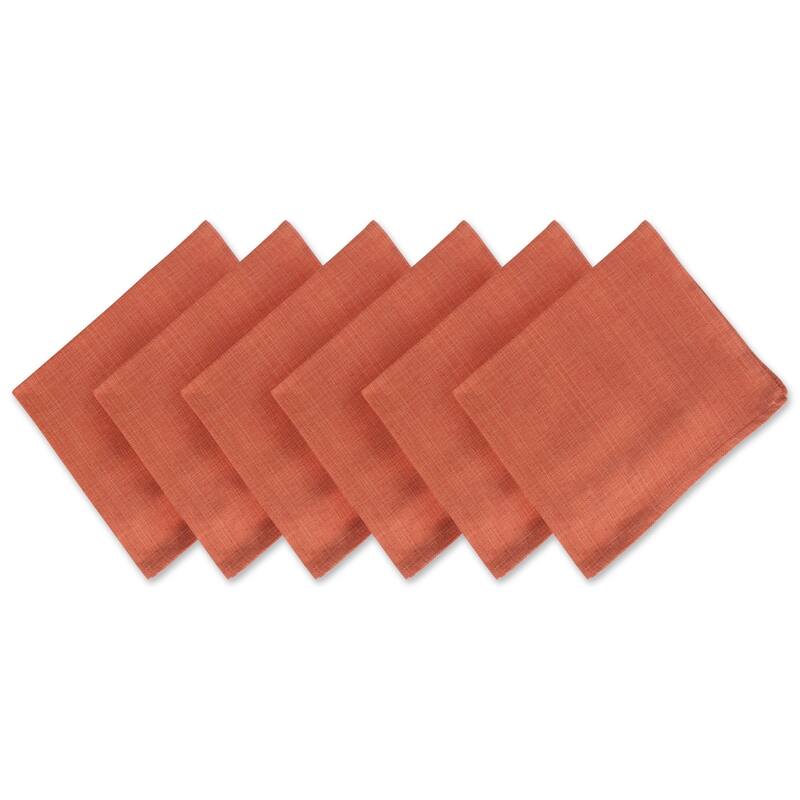Design Imports Variegated Gray Napkin Set (Set of 6) - Spice
