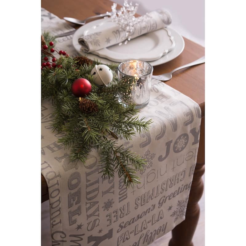 Design Imports Gold Christmas Collage Napkin Set (Set of 6)