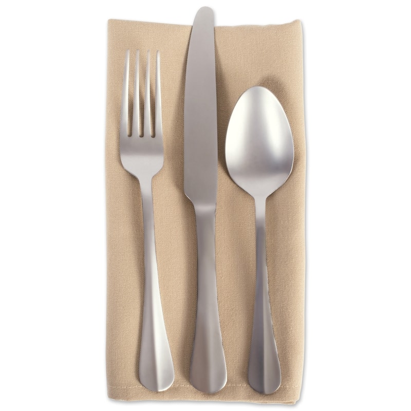 Design Imports Dark Green Polyester Napkin Set (Set of 6)