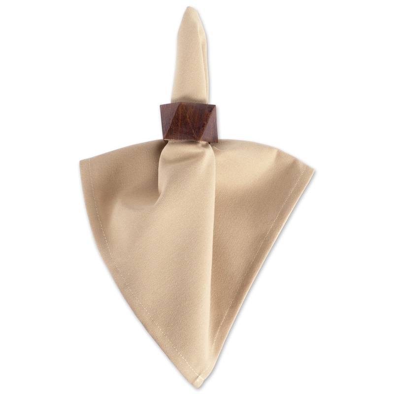 Design Imports Dark Green Polyester Napkin Set (Set of 6)