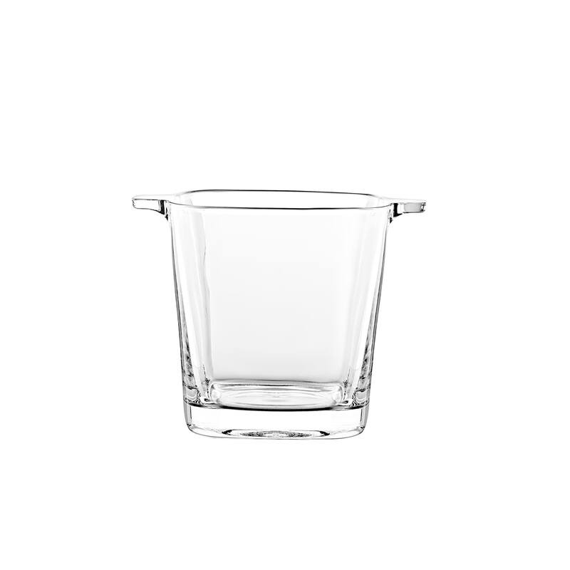 Majestic Gifts European High Quality Glass Ice Bucket/ Wine Cooler W/ 2 Handles - 5.7" Height