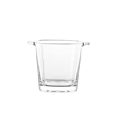 Majestic Gifts European High Quality Glass Ice Bucket/ Wine Cooler W/ 2 Handles - 5.7" Height