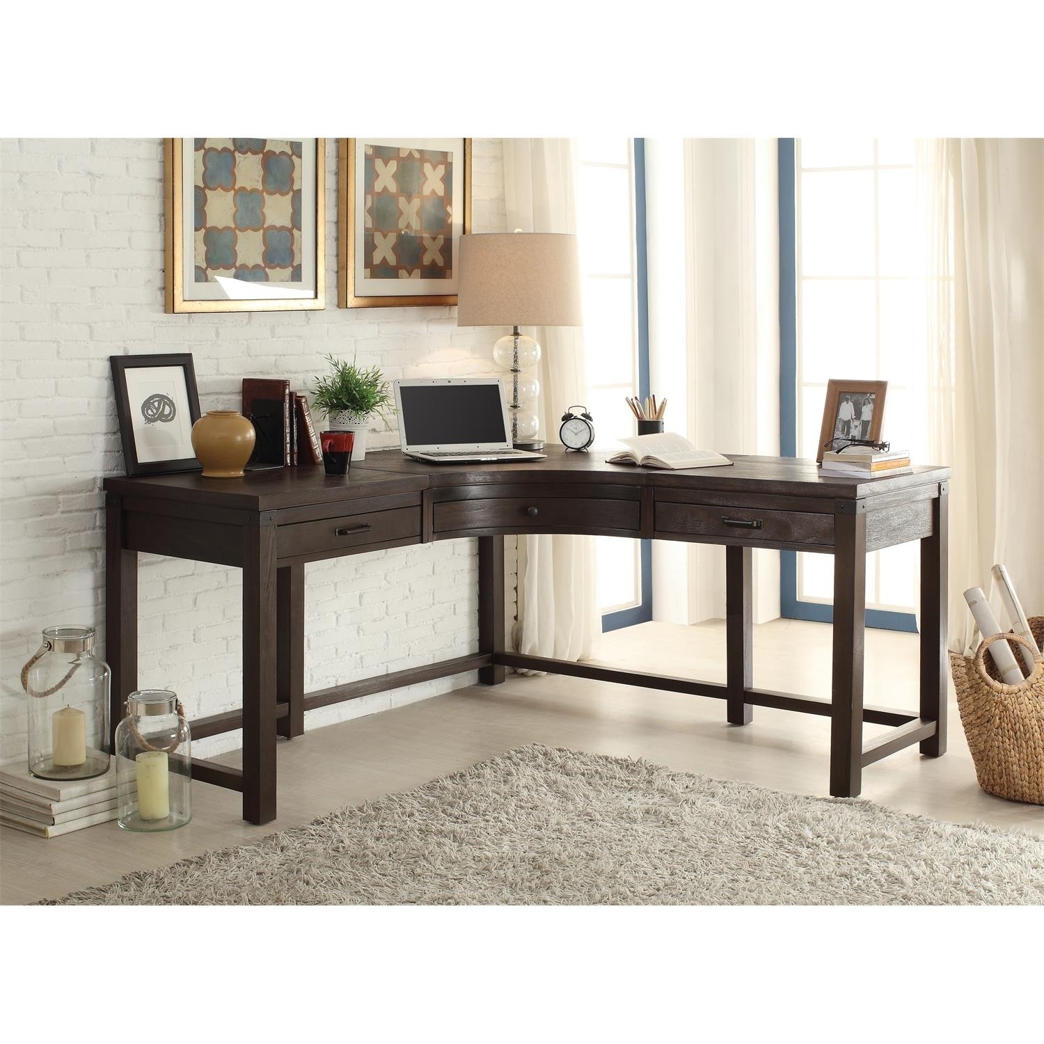 Shop Promenade Curved Corner Desk Free Shipping Today