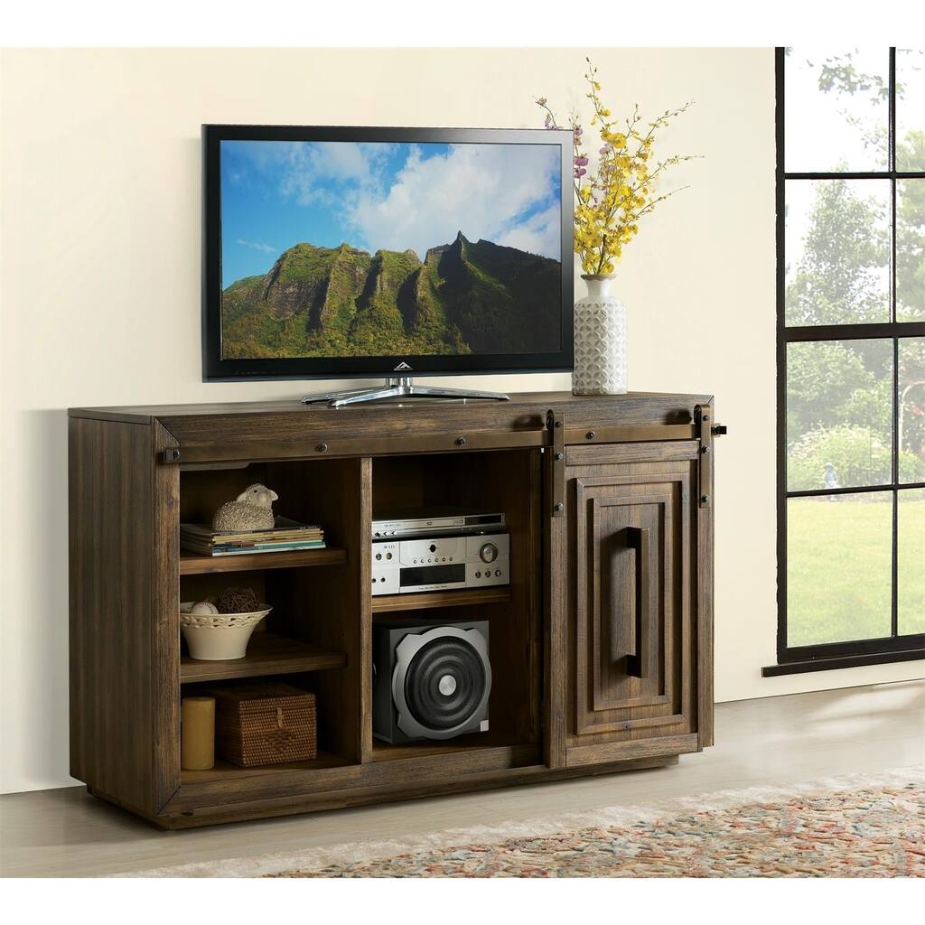 Modern Gatherings 60-Inch Sliding Door TV Console - 60 Inches
