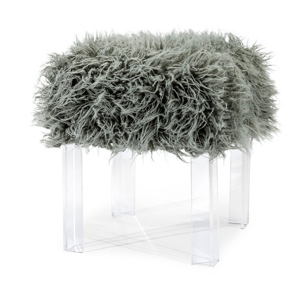 Athan Grey Ottoman