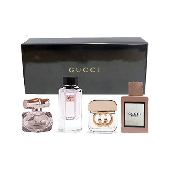 gucci flora 4 piece miniature gift set