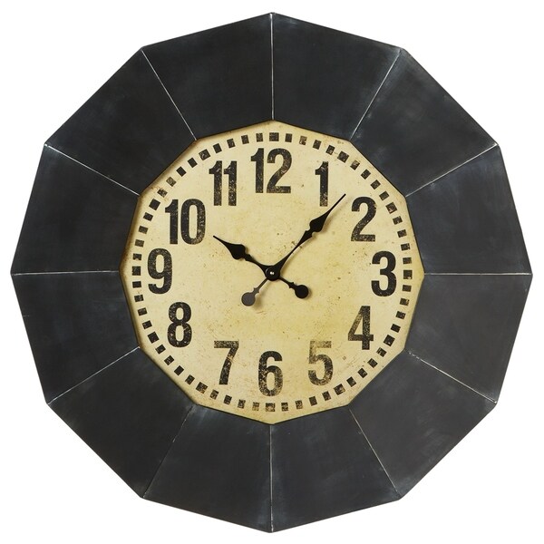 Oversized Black Frame Wall Clock Free Shipping Today Oversized Black Frame Wall Clock
