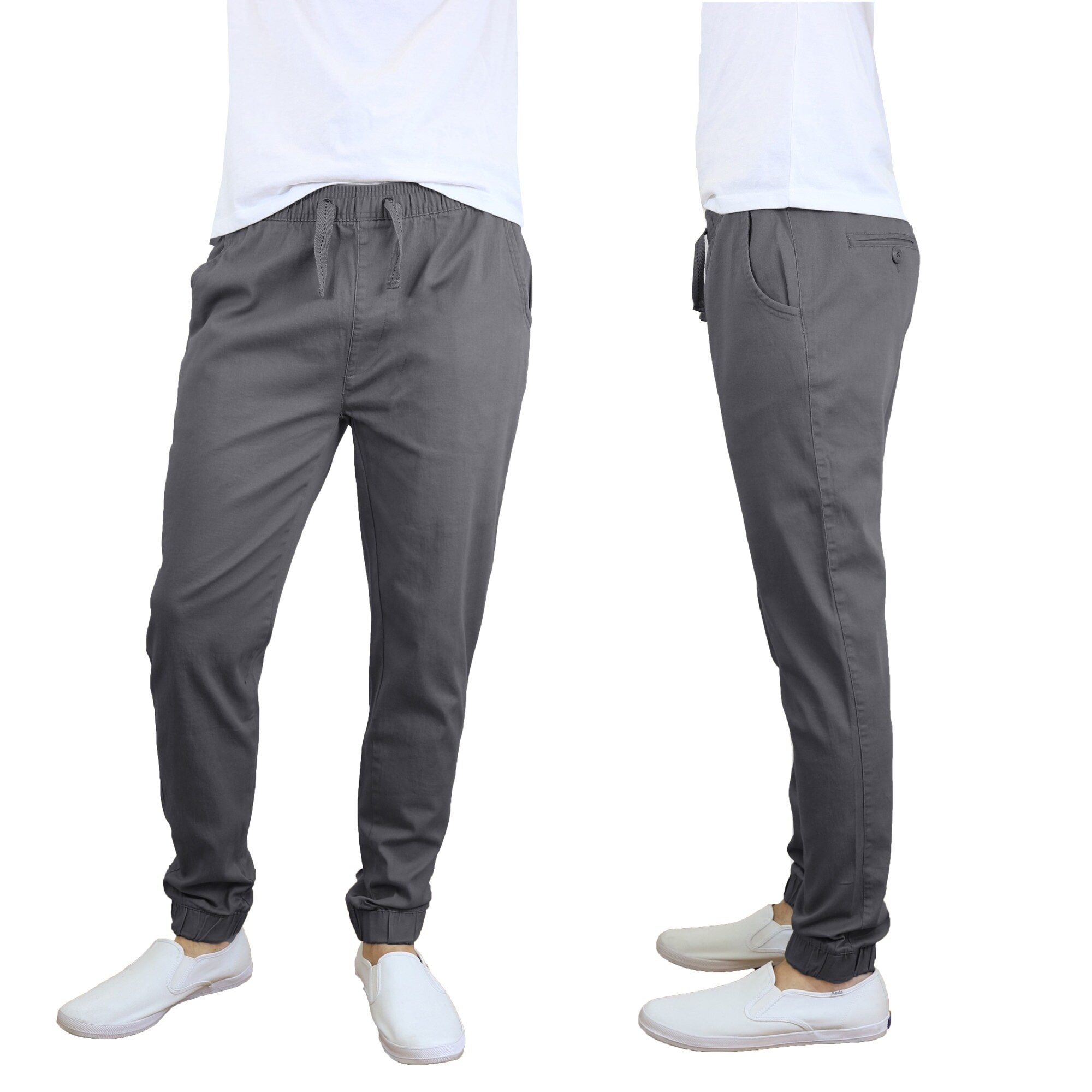 mens cotton twill joggers