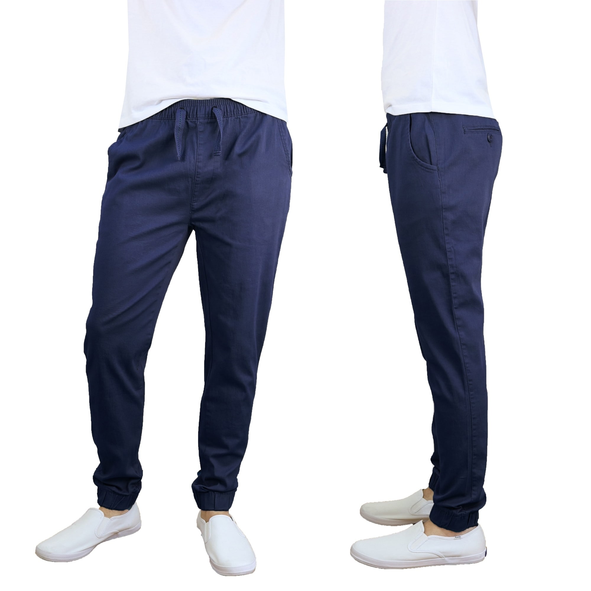 brushed cotton twill joggers