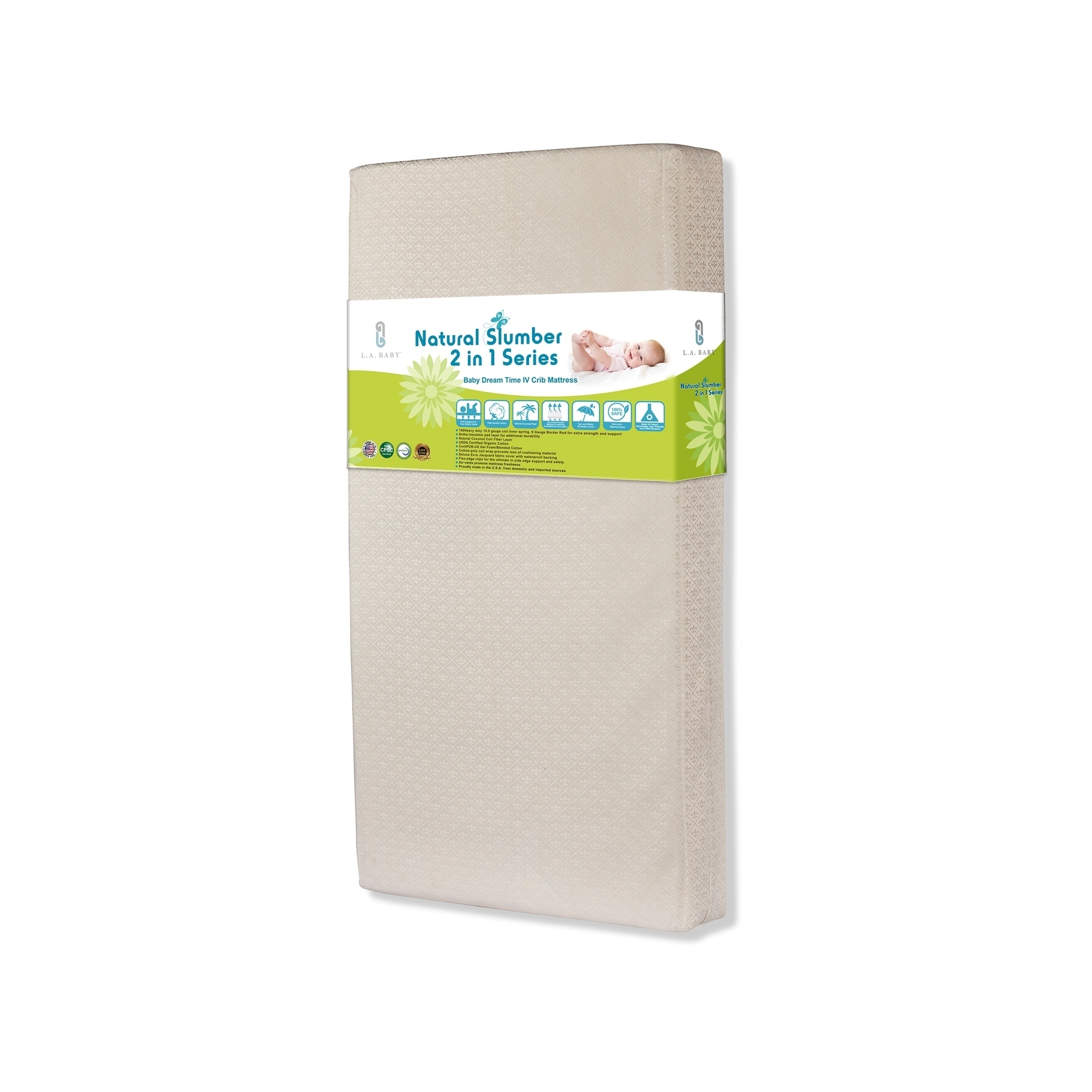 Shop Baby Dream Time Iv 2 In I Crib Mattress With Organic Cotton