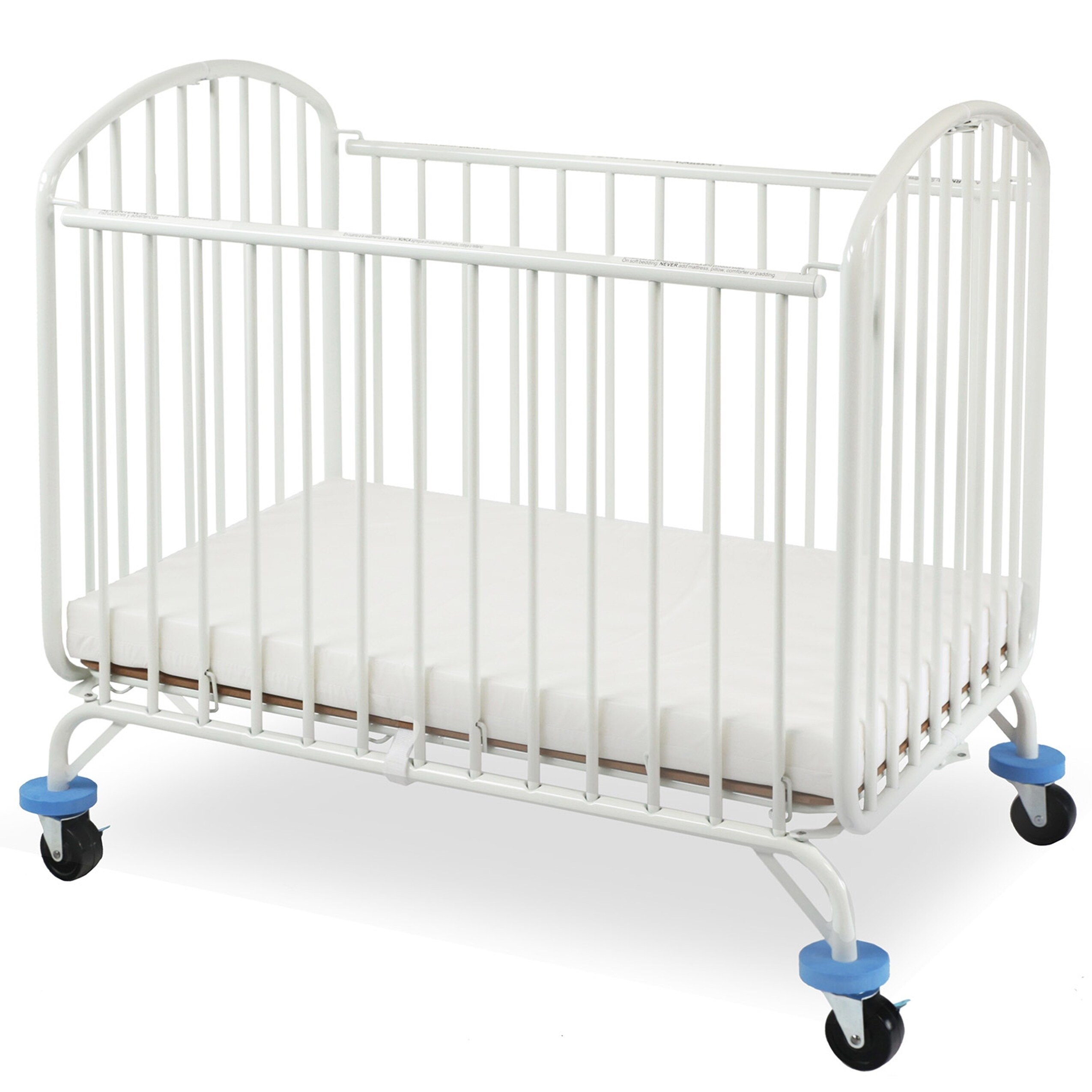 Shop La Baby The Folding Arched Mini Portable Crib Overstock