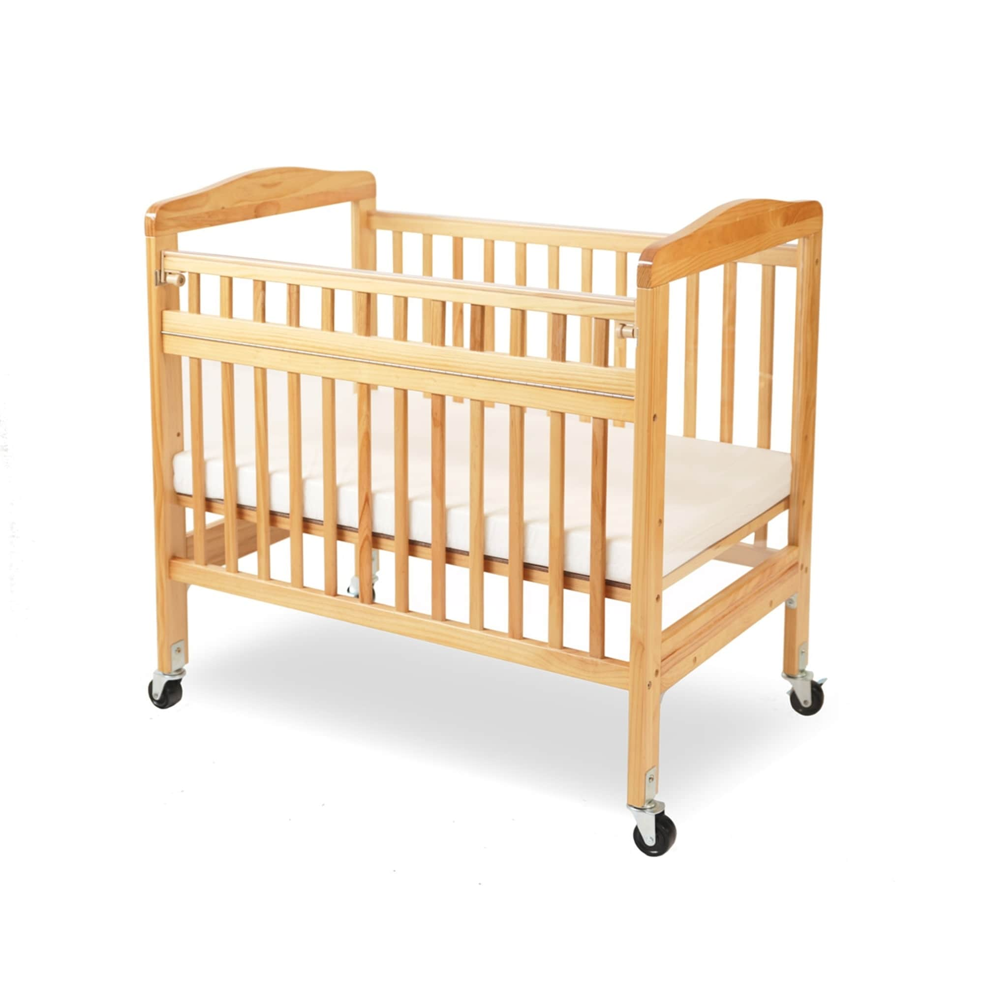 mini wooden crib