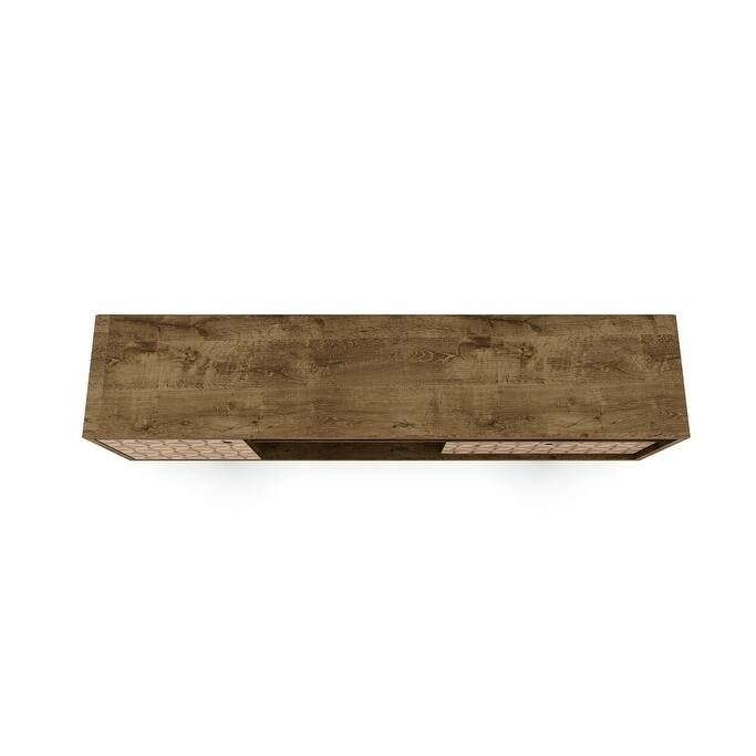 Liberty 70.86 In. Mid Century Modern 4 Shelf TV Stand