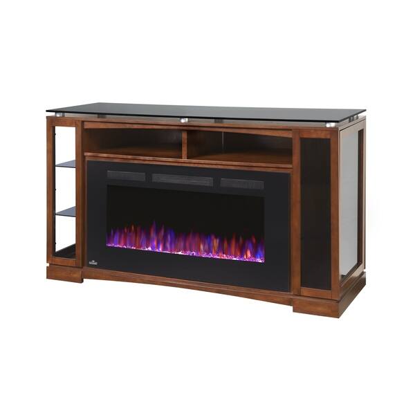 Napoleon Shelton Tv Stand Entertainment Package With Electric Napoleon Shelton Tv Stand