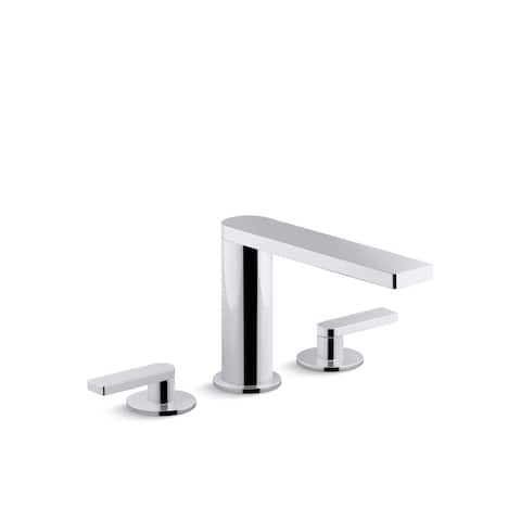 Kohler Composed Widespread Bathroom Sink Faucet with Lever Handles Vibrant Titanium