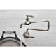 preview thumbnail 2 of 3, Kohler Artifacts® Single-Hole Wall-Mount Pot Filler Kitchen Sink Faucet with 22" Extended Spout (K-99270-VS)