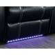 preview thumbnail 8 of 8, Nic Contemporary Black Faux Leather 3-Piece Sofa Set by Furniture of America