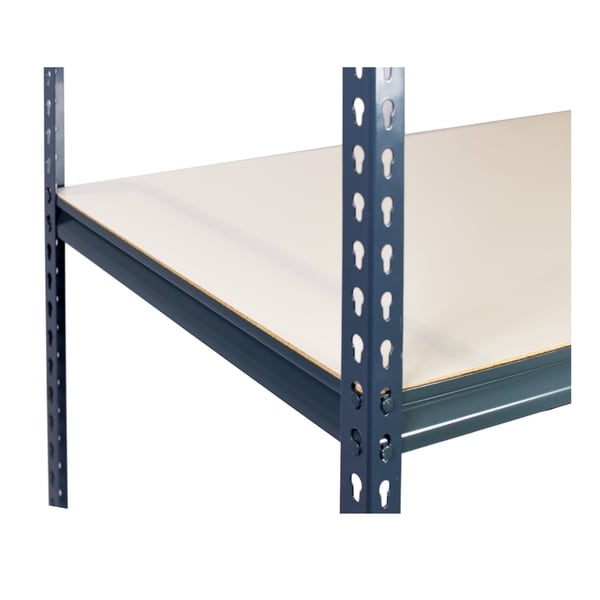 Shelving-Pro 36 x 18 Extra Shelf for Unit 3618L-1B3, White Laminate, Double Rivet Z-Beams