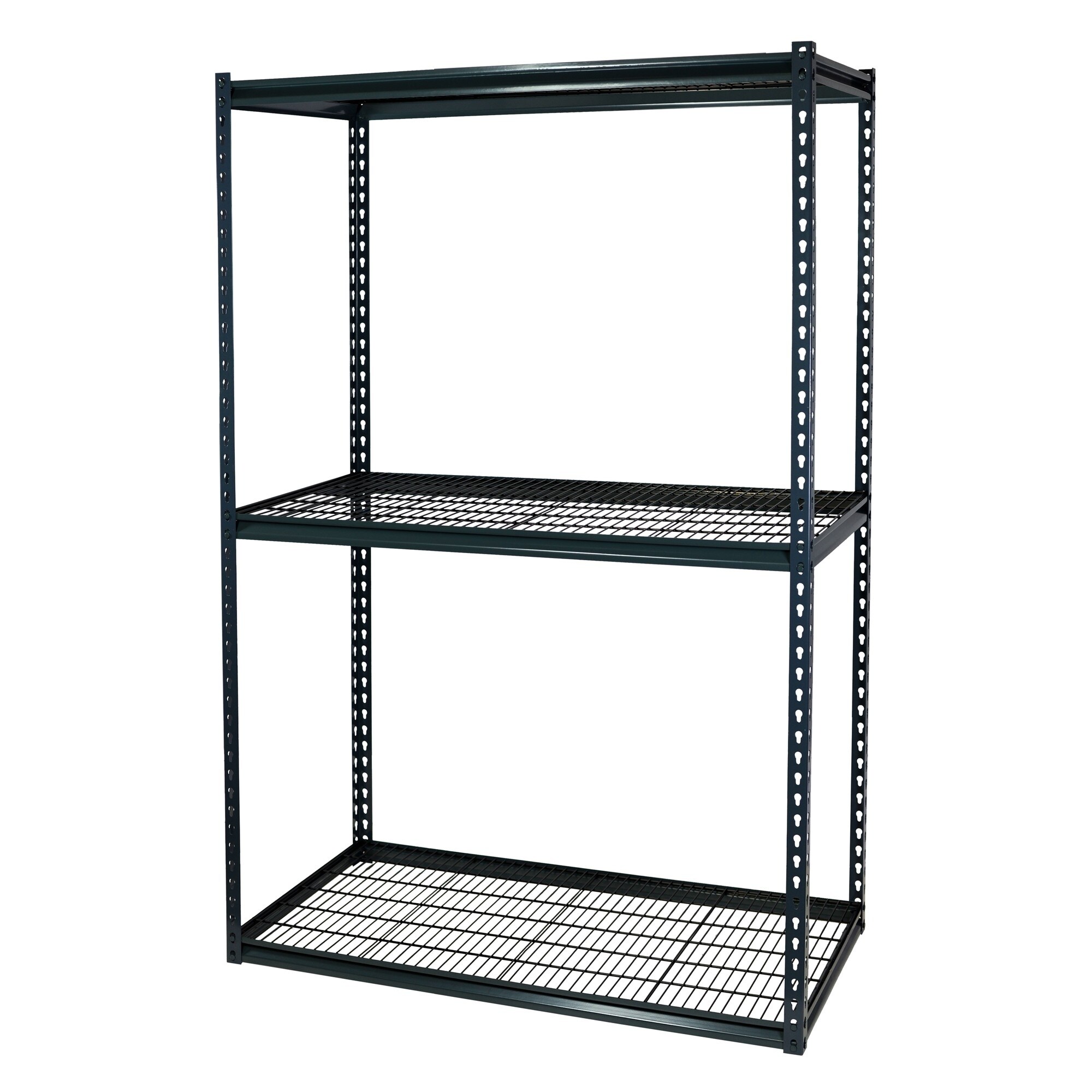 KING'S RACK Gray 4-Tier Boltless Bin Storage Shelving System