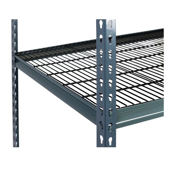 Shelving-Pro 48 x 24 Extra Shelf for Unit 4824M-1B3, Wire Mesh, Double Rivet Z-Beams