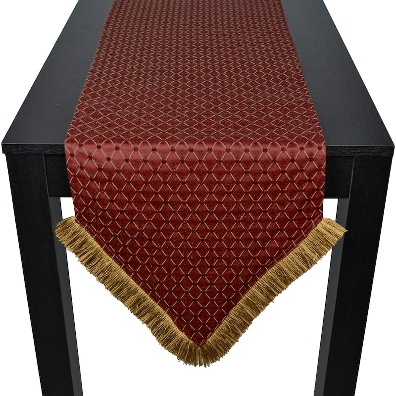 Sherry Kline Melrose Red Table Runner