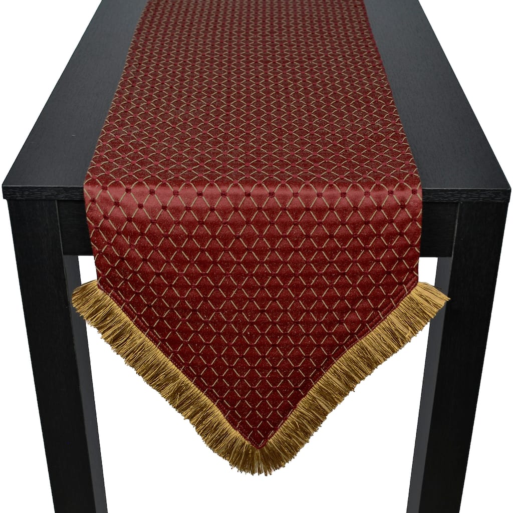 Sherry Kline Melrose Red Table Runner