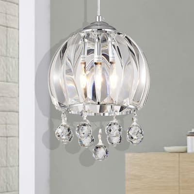 Deanna Chrome 1-Light Bowl Pendant