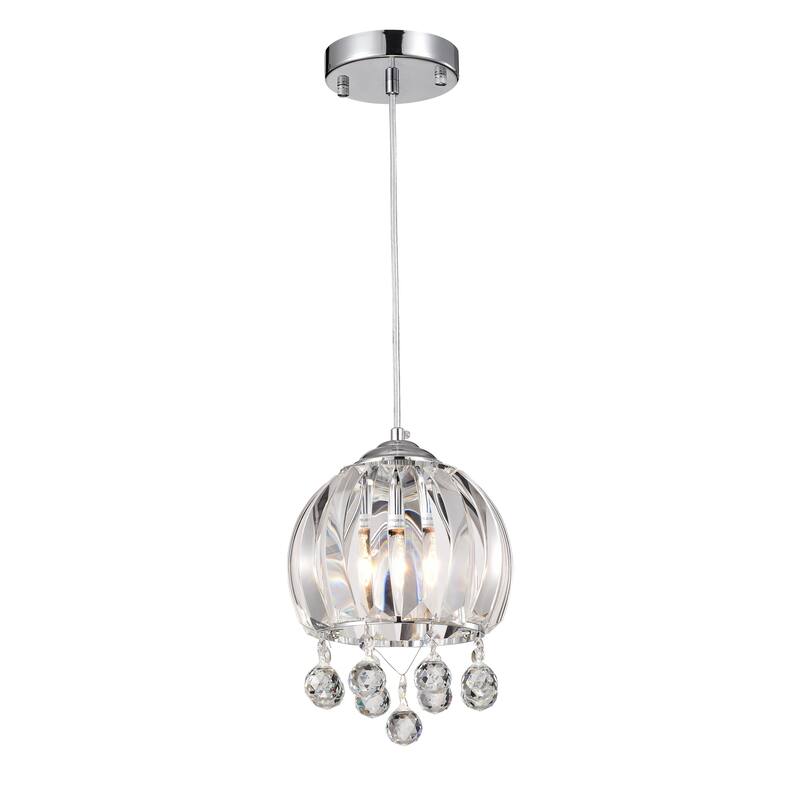 Deanna Chrome 1-Light Bowl Pendant