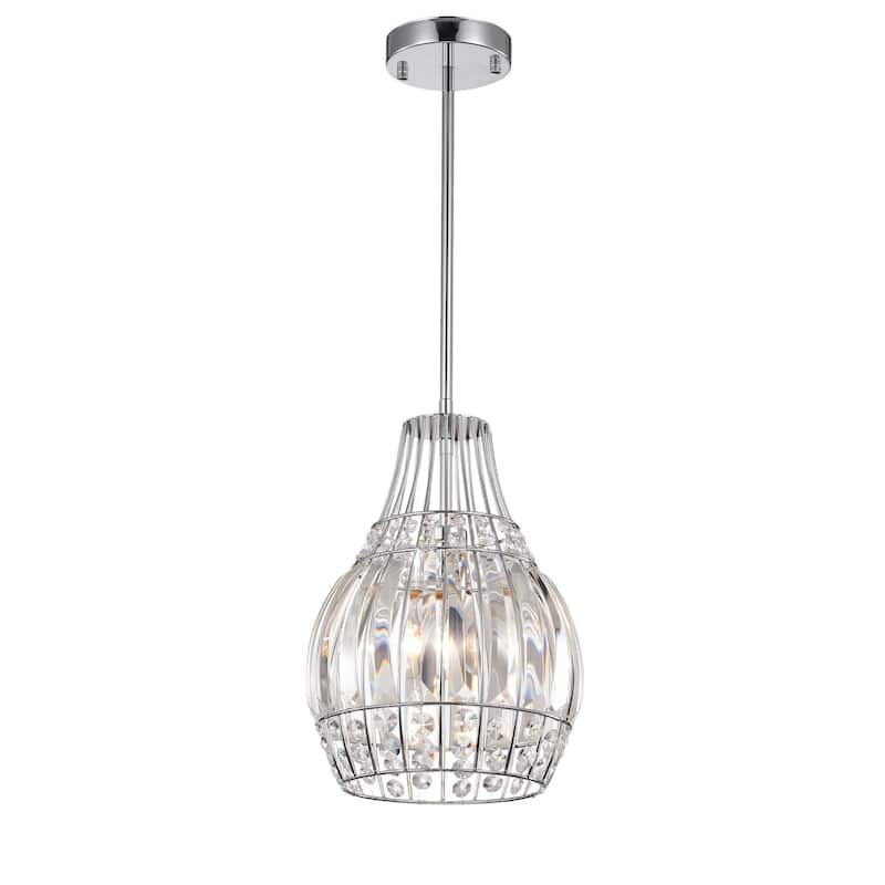 Claudia Chrome 1-Light Bowl Pendant