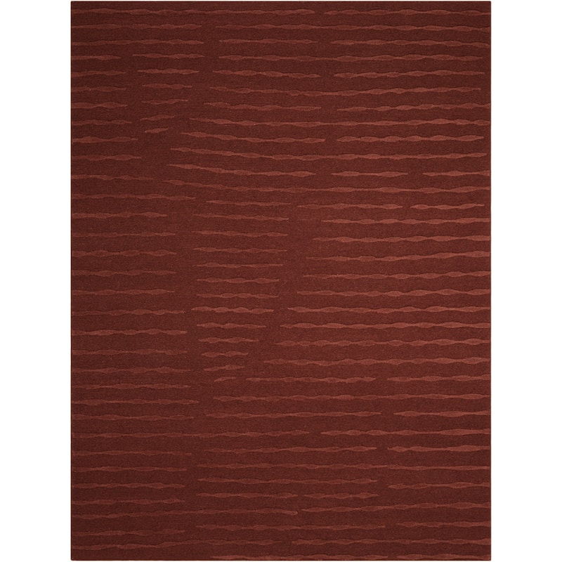Calvin Klein Coastal Cambium Seeding Area Rug - 7'9" x 10'10" - Henna - Rectangle