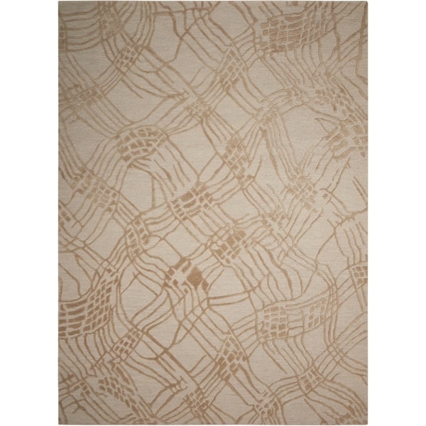 slide 2 of 4, Calvin Klein Coastal Net Area Rug 7' 9" x 10' 10" - Tusk