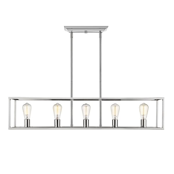 Wesson 5-Light Linear Pendant in Chrome